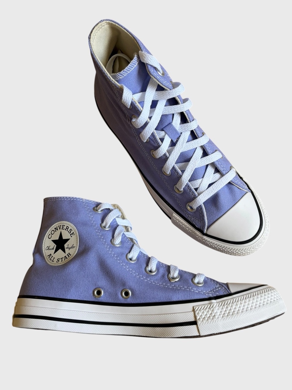 NWB Converse CTAS Canvas Hi-Top Sneakers Women's Size 8 Very Peri Purple Granola